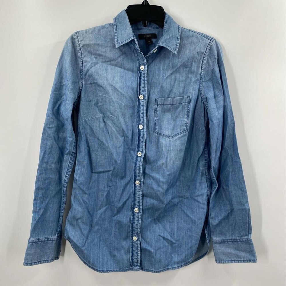 J.Crew Button Down Shirt Chambray Collared Pocket